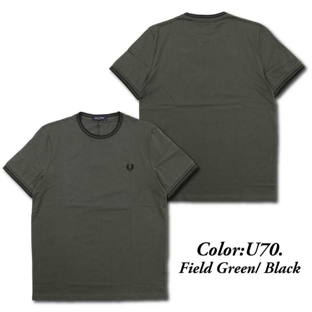 メール便発送 FRED PERRY フレッドペリー 半袖 Tシャツ Circle Branding T-Shirt M5630 ローレルリース メンズ クルーネックTシャツ