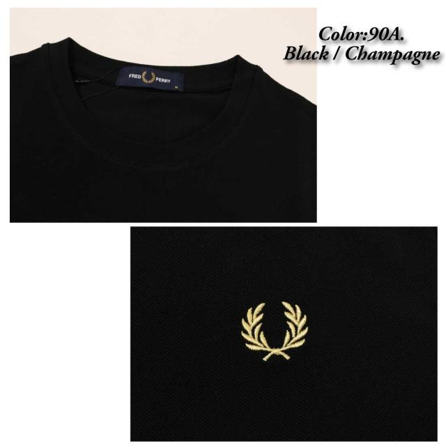 FRED PERRY フレッドペリー 半袖 Tシャツ Twin Tipped Cuff T-Shirt M2396 ツインティップTシャツ メンズ クルーネックTシャツ_5