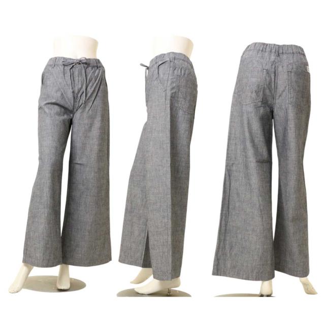 エドウィン EDWIN EASY WEAR デニム イージー ワイドパンツ ボトムス パンツ ELE05 レディース 吸湿 速乾 レディース_3