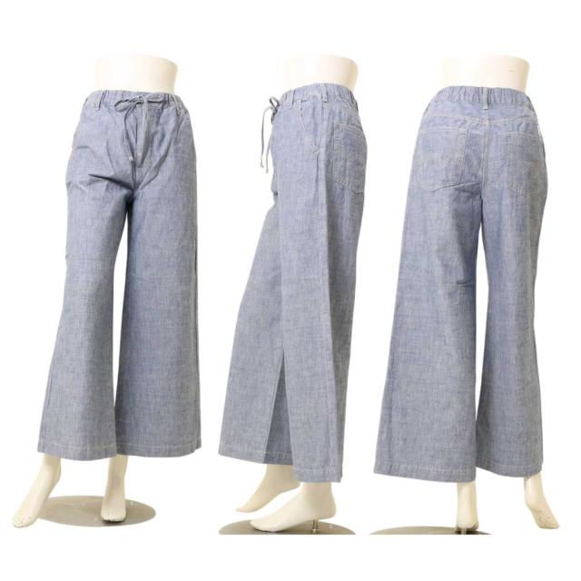 エドウィン EDWIN EASY WEAR デニム イージー ワイドパンツ ボトムス パンツ ELE05 レディース 吸湿 速乾 レディース_5