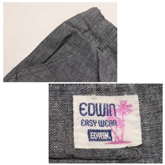 エドウィン EDWIN EASY WEAR デニム イージー ワイドパンツ ボトムス パンツ ELE05 レディース 吸湿 速乾 レディース_8