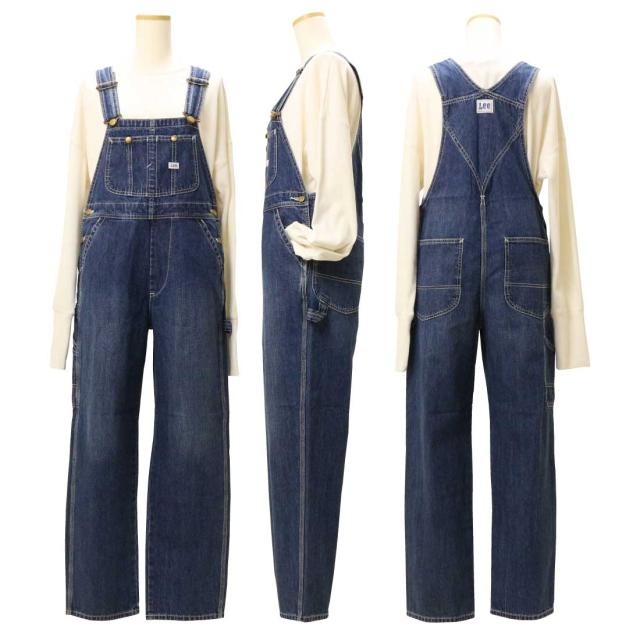 Lee 日本製 デニム☆レディース ヒッコリーオーバーオール☆リー女子 S