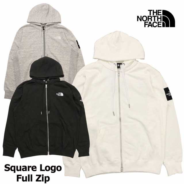 THE NORTH FACE ザ・ノース・フェイス 長袖 パーカー NT12335 スクエア ロゴ フル ジップ ゴールドウィン 正規販売店 アウトドア