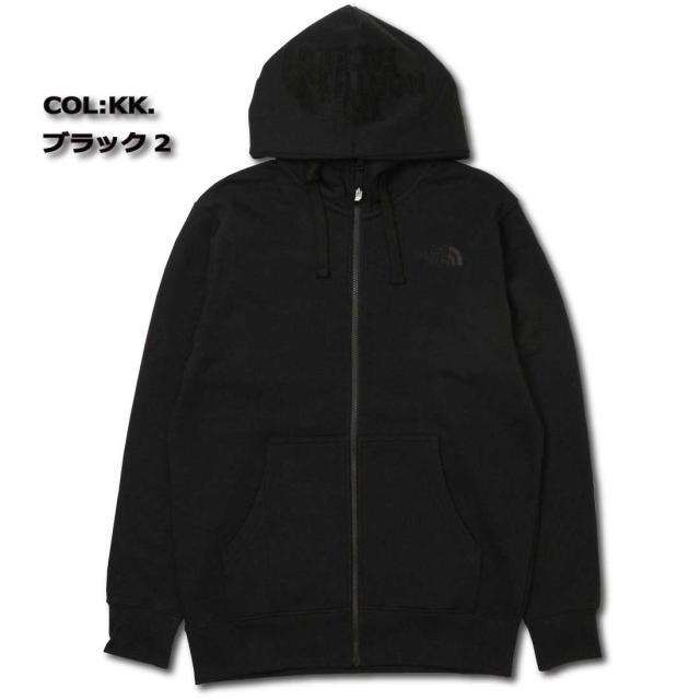 THE NORTH FACE ザ・ノース・フェイス 長袖 パーカー NT12442 リアビュー フルジップ フーディ 厚手スウェット アウトドア NT12340 メンズ 立体刺繍 ロゴ_4