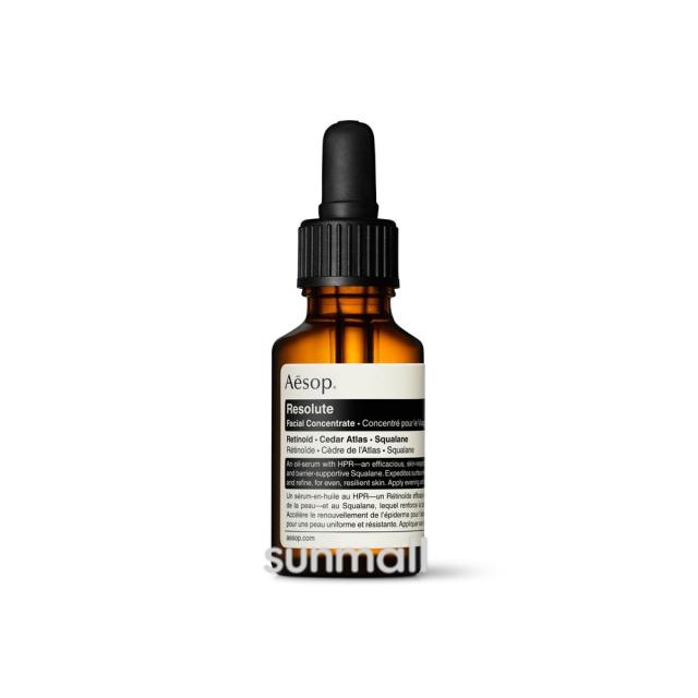 【お値引き不可！】イソップ レゾルート フェイシャル コンセントレイト aesop イソップ レゾルート フェイシャル コンセントレイト 25mL／美容