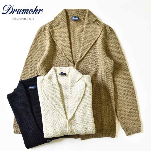 【国内正規品】DRUMOHR Cotton Low gauge knit jacket ドルモア コットン ローゲージ ニット ジャケット D5CB412