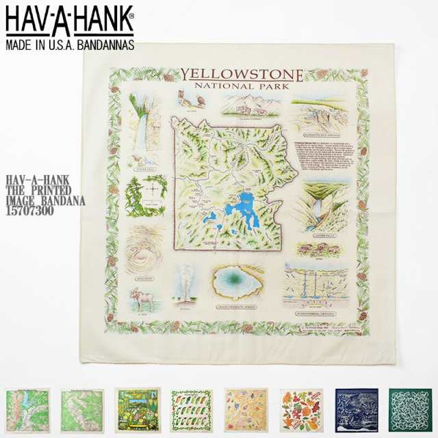 HAV-A-HANK ハバハンク THE PRINTED IMAGE BANDANA 15707300 バンダナ