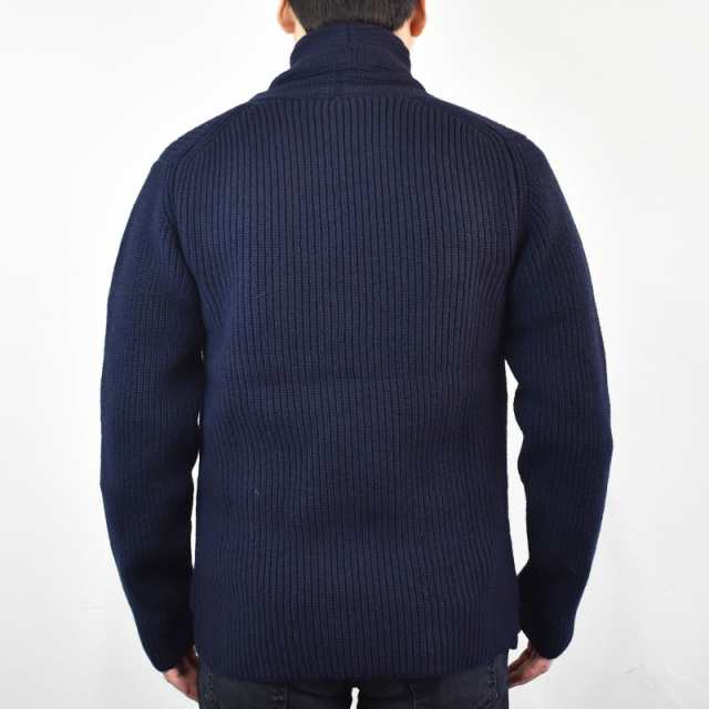 【20％OFF】【42/44サイズ】Drumohr ドルモア 5G LAMBS WOOL shawl double cardigan D5W428C ドゥルモア スーパージーロンラムズウール 