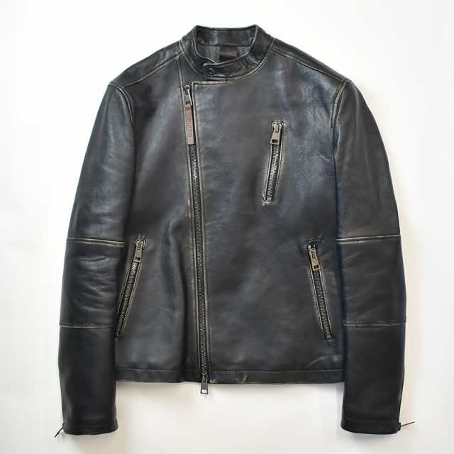 RUFFO ルッフォ MARLON lamb leather Biker jacket HUGE/051 マーロン ラムレザー ダブルライダース  エイジング加工 革ジャン メンズ イタリアの通販はau PAY マーケット - Mr.Mojo 2nd | au PAY マーケット－通販サイト