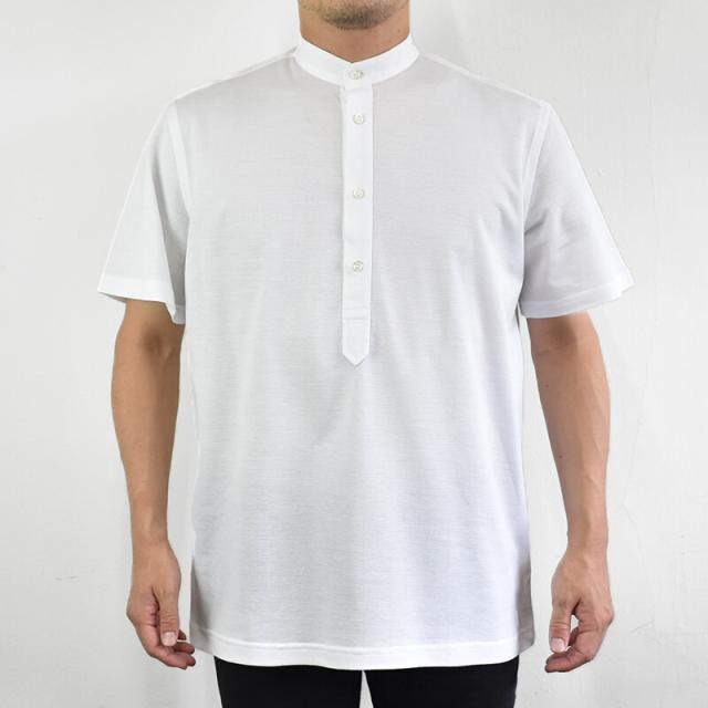 GUY ROVER ギローバー Oxford band collar short sleeve Polo