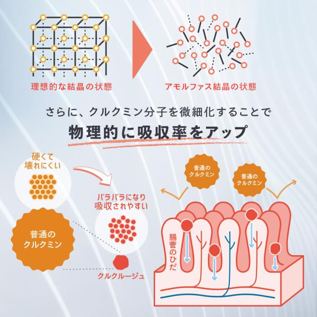 高吸収型 クルクミン クルクルージュ サプリメント 62粒 3個セット カズレーザーと学ぶTVで紹介！ 京都大学発ベンチャー開発 吸収率 約202倍 緋色 ウコン_7
