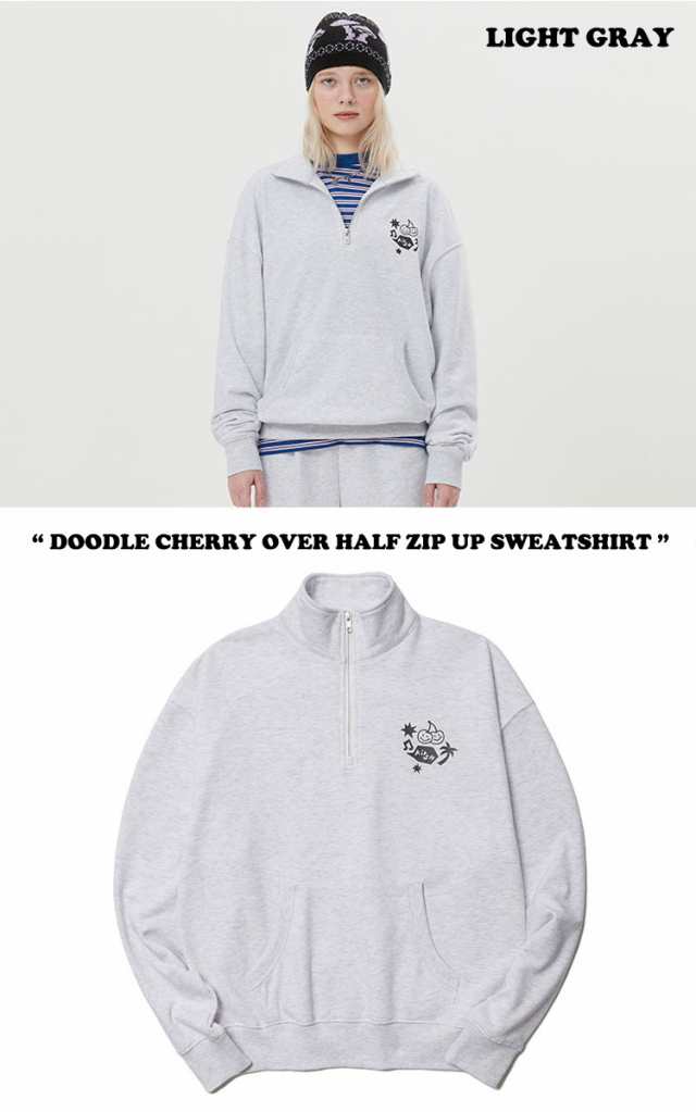 キルシー トレーナー KIRSH 正規販売店 DOODLE CHERRY OVER HALF ZIP