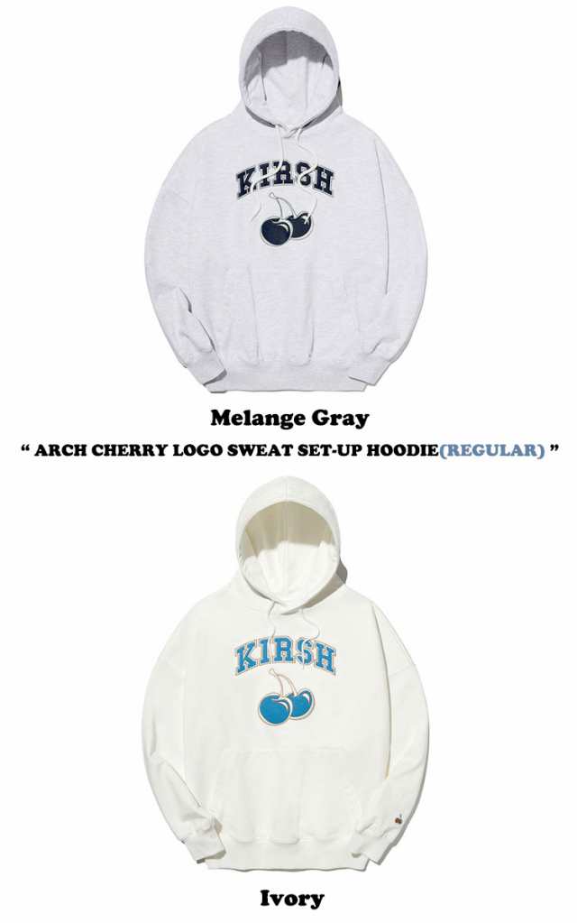 キルシー パーカ KIRSH 正規販売店 ARCH CHERRY LOGO SWEAT SET-UP