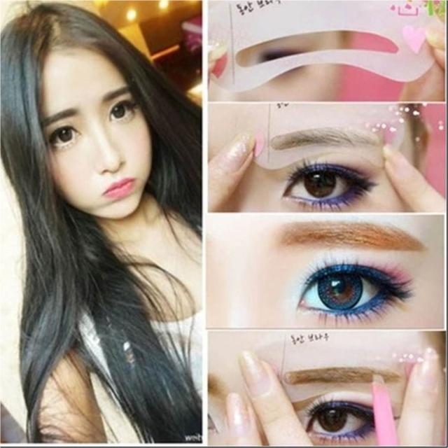 送料無料 眉毛 アイブロー テンプレート 3枚 セット 気分で使い分け 眉毛 メイク 時短 化粧 簡単の通販はau Pay マーケット Michelle Noel Au Pay マーケット店