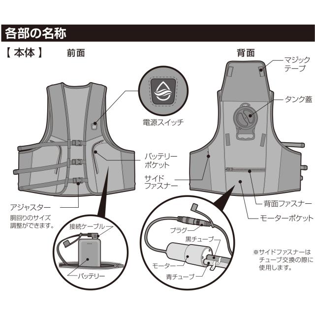 2024年夏 新作 フルセット】 大進 ひんやり 水冷ベスト DX