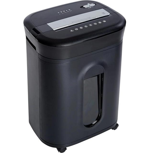 15 枚  オリジナルモデル クロスカット紙、CD クレジット カード オフィス シュレッダー、ブラック