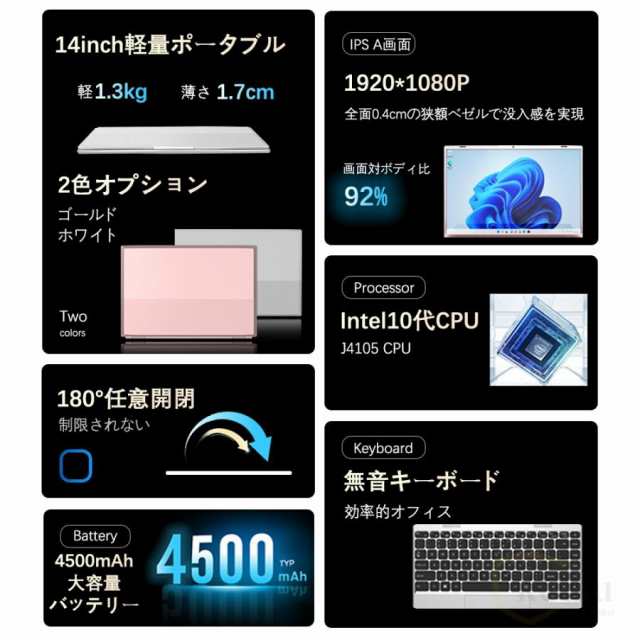 ノートパソコン windows11 安い 新品 Microsoftoffice2019 第10世代CPU