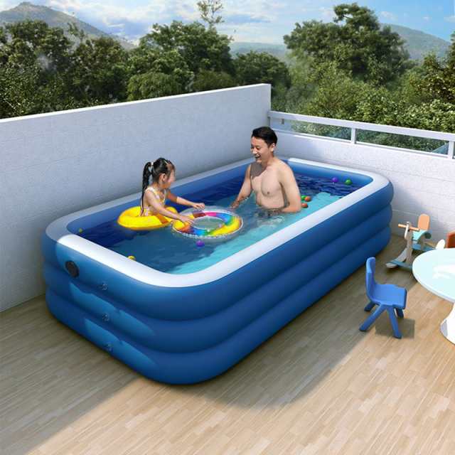 ビニールプール 家 庭 大きい 自動膨張 簡単 210 水遊び 夏 簡単収納