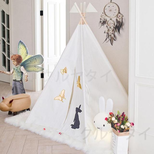子供用 室内 子供テント インディアンテント 秘密基地 知育玩具 子供用