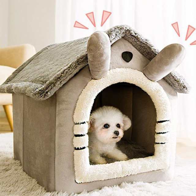 犬 猫 PET HOUSE ペットハウス 折りたたみ 犬ハウスドーム型 室内用 ドーム型 ペットベッド 冬 暖かい 洗えます 小型犬 犬小屋 おしゃれ