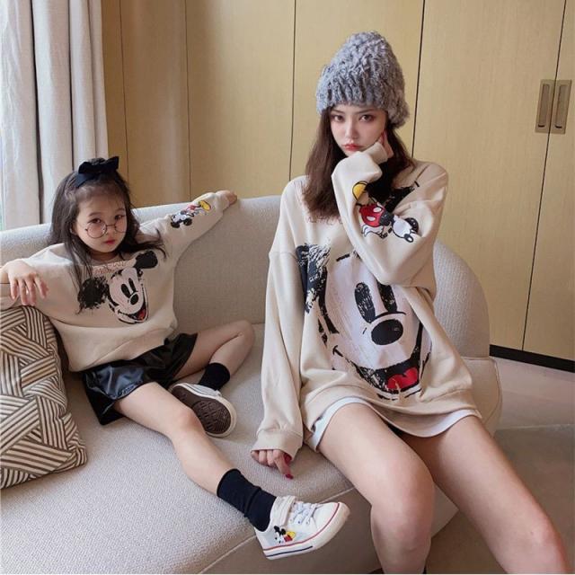 親子ペアルック ベビー 親子 パーカー 長袖 ハイネック 家族服 親子服