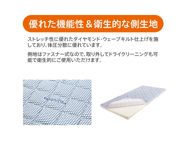 マニフレックス イタリアン ダブルサイズ 高反発マットレス magniflex