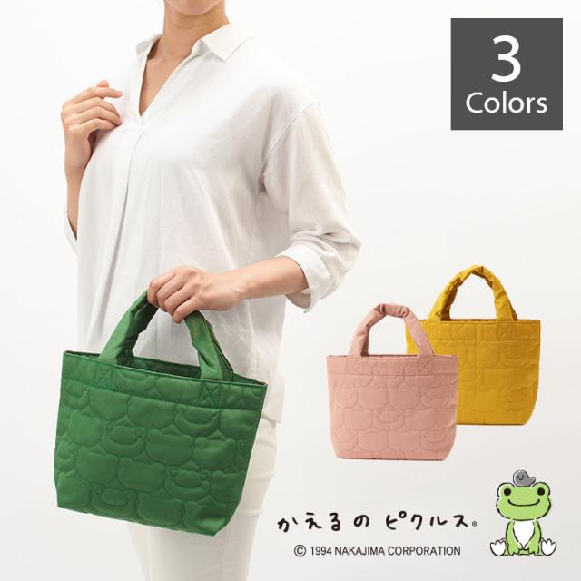 かえるのピクルス キルトトートバッグ トートバッグ 正規品 │ 送料無料 かえる カエル ピクルス pickles the frogわふわ 柔らか お出かけ 普段使い 旅行 正規ライセンス品の通販は