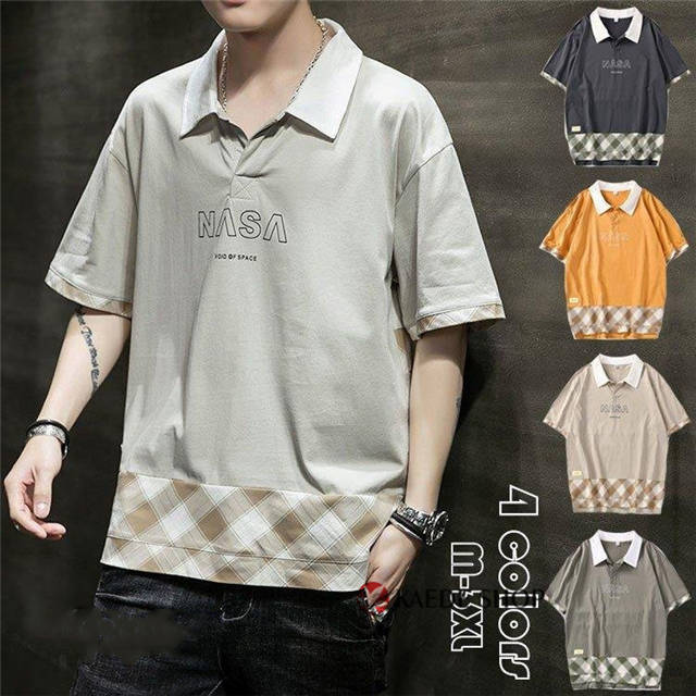 ポロシャツ メンズ 重ね着風 切り替え トップス 大きいサイズ 半袖 ファッション トレンド ゴルフウェア おしゃれ スポーツ 夏 ゴルフ シの通販はau Pay マーケット 楓ショップ