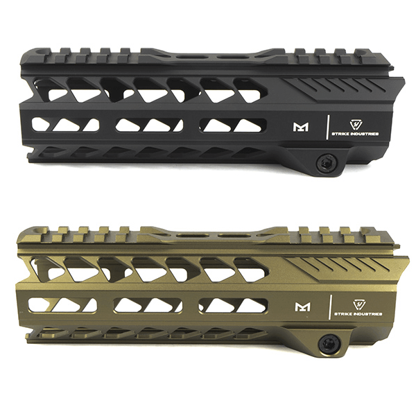 E&C MP1001 SIタイプ ストライク レールハンドガード 7インチ BK/DEの通販は 8,800円