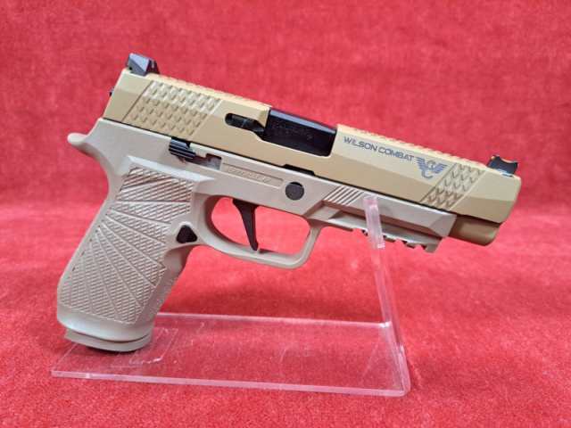 《3%OFFクーポン有》WETECH ガスブローバックガン WILSON COMBAT WCP320 フルサイズ タンカラー