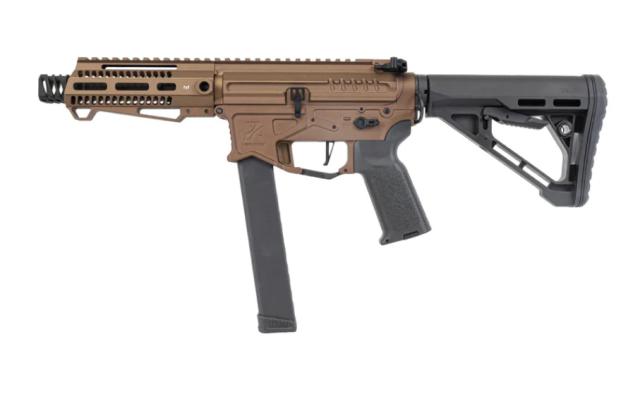 《ポイント超々祭3%OFFクーポン》LANCER TACTICAL ZION ARMS 電子トリガー Nebula ETU搭載電動ガン PW9 Mod1 ブラック/ブロンズ/グレー