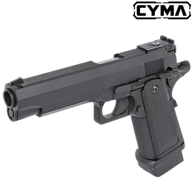 《三太郎の日5％OFFクーポン》CYMA 18歳以上用 Hi-Capa 5.1 MOSFET メタルスライド 電動ハンドガン BK