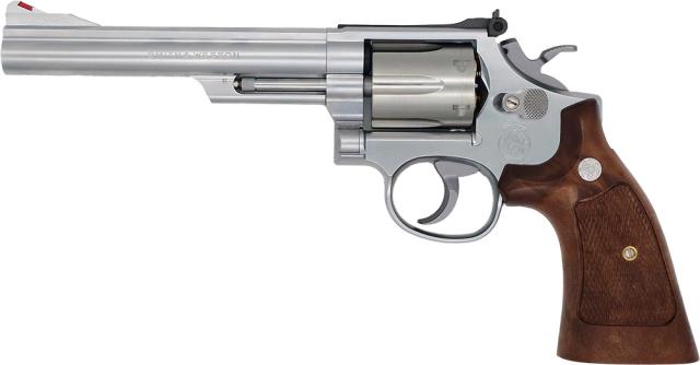 《5%OFFクーポン》タナカ ガスリボルバー S&amp;W M66 6インチ ステンレスフィニッシュ VER.3