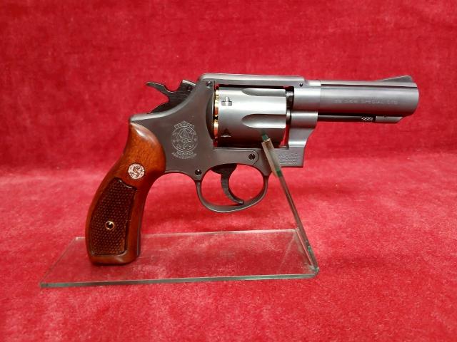《お買い物ラリー3%OFFクーポン》マルシン リアルカートガスリボルバー S&W M10 3インチ エクセレントHW ハーフチェッカー木製グリップ仕様 Xカートリッジ_4