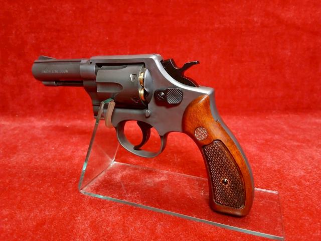 《お買い物ラリー3%OFFクーポン》マルシン リアルカートガスリボルバー S&W M10 3インチ エクセレントHW ハーフチェッカー木製グリップ仕様 Xカートリッジ_2