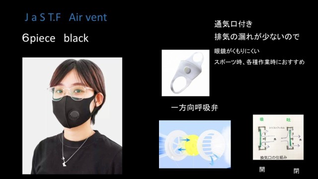 ウレタンマスク換気口付black 6枚 黒 バルブ付きスポーツマスク 立体 繰り返し洗って使える スポンジマスクの通販はau Pay マーケット きれいな空気のお部屋