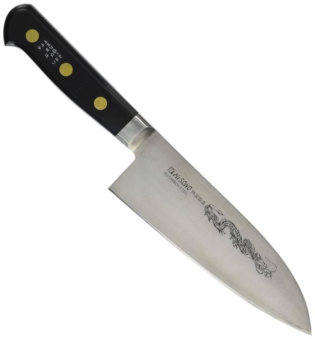 ミソノ (Misono) ミソノEUカーボンスチール龍彫刻入洋出刃No150M 16.5