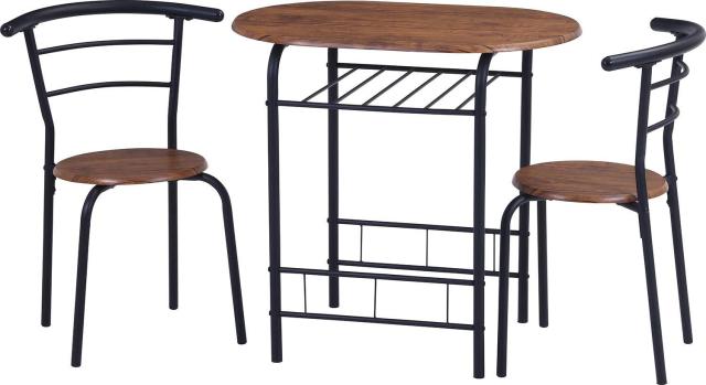 FUJIBOEKI 不二貿易 ダイニング3点セット BR 19361 型番:TH3015-1 カラー:Brown ※北海道、沖縄、離島配送不可の通販は 7,853円