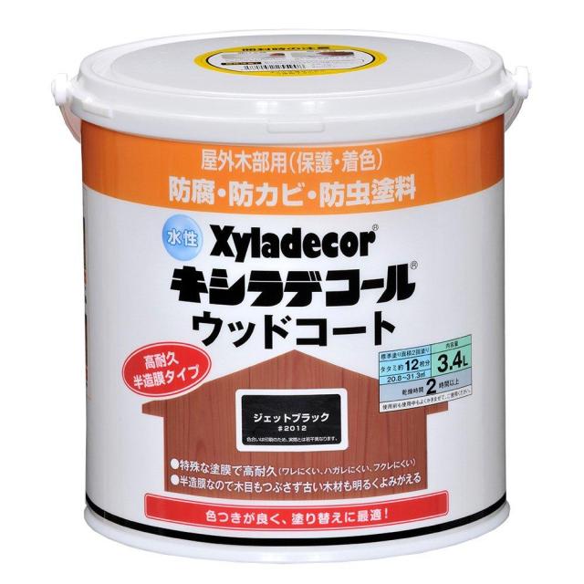 大阪ガスケミカル KH 水性キシラデコール ウッド ジェットブラック 3.4L #00097670390000の通販は 21,214円