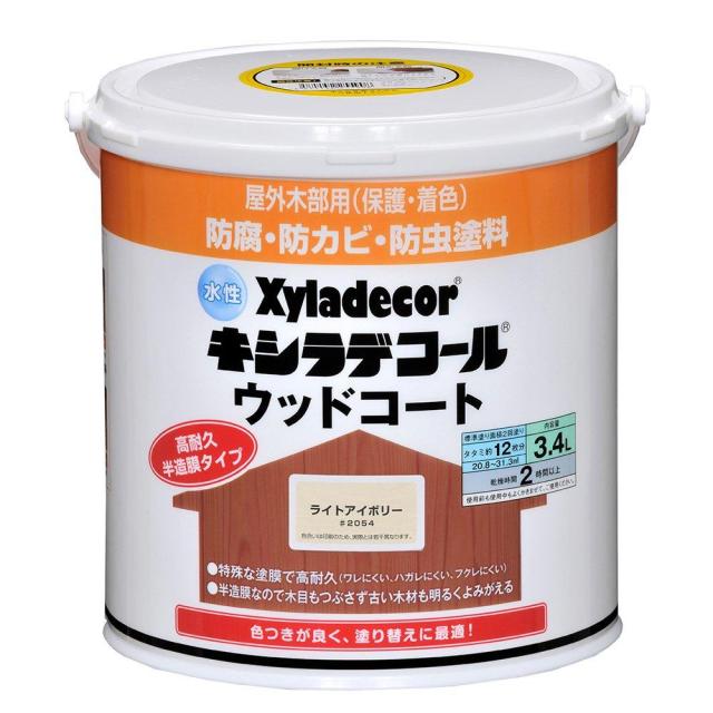 大阪ガスケミカル KH 水性キシラデコール ウッド ライトアイボリー 3.4L #00097670510000
