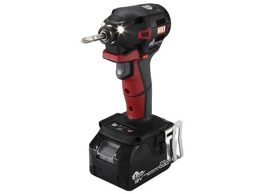 マックス(MAX) 充電式ブラシレスインパクトドライバ PJ-ID153R (赤) (14.4V/18V対応) 本体のみ (PJ91243)