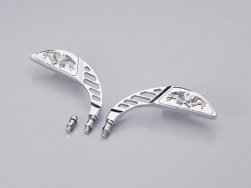 ハリケーン HA6211C ブーメランミラー クロームメッキ 汎用 左右1SET 取付部M10の通販は