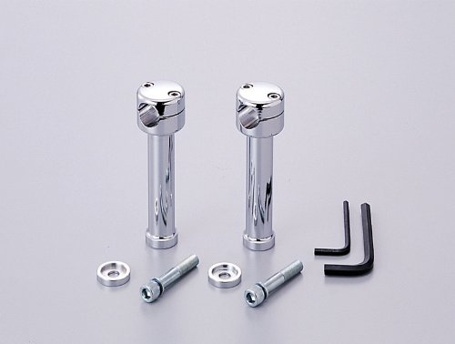 大阪単車用品工業 6インチドラッグポスト.ストレート クロームメッキ φ1インチ(25.4mm)ハンドル用 HB0446