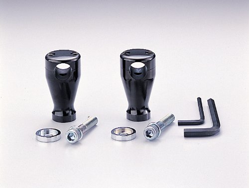 大阪単車用品工業 3インチドラッグポスト.ベーシック ブラッククローム φ1インチ(25.4mm)ハンドル用 HB0423B