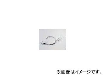 大阪単車用品工業 ハリケーン HB6172M ロング スロットルケーブル W ステンレスメッシュ スティード400/600 350mmL_シャドウ400/750 (〜’03) 200mmL