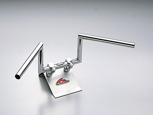 大阪単車用品工業 ハリケーン HB0125C 170ロボット1型 ハンドル クロームメッキ 外径φ25.4mm 内径φ21_全高170mm 全巾630mm