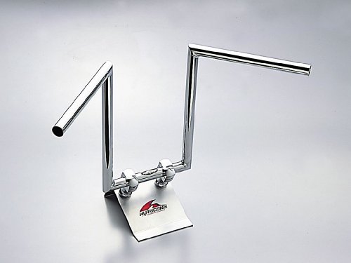 大阪単車用品工業 ハリケーン HB0126C 350ロボット1型 ハンドル クロームメッキ 外径φ25.4mm 内径φ21_全高350mm 全巾630mm