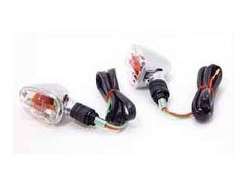スペシャルパーツ武川 ストリームライン ウインカー SET (メッキ/10mm) 12V車汎用(12V10W/リレー付・4個1SET) 品番:09-03-0917