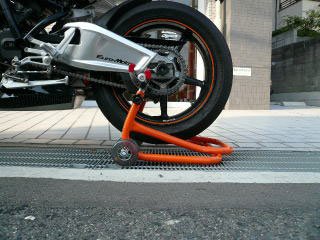 森製作所 JT-125QR オレンジショートローラースタンド