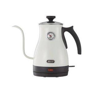 ラドンナ 【Toffy/トフィー】 温度計付き電気ケトル K-KT3 (アッシュホワイト) 適温 コーヒードリップ ハンドドリップ 空焚き防止 グースネック注ぎ口 レトロ K-KT3-AW